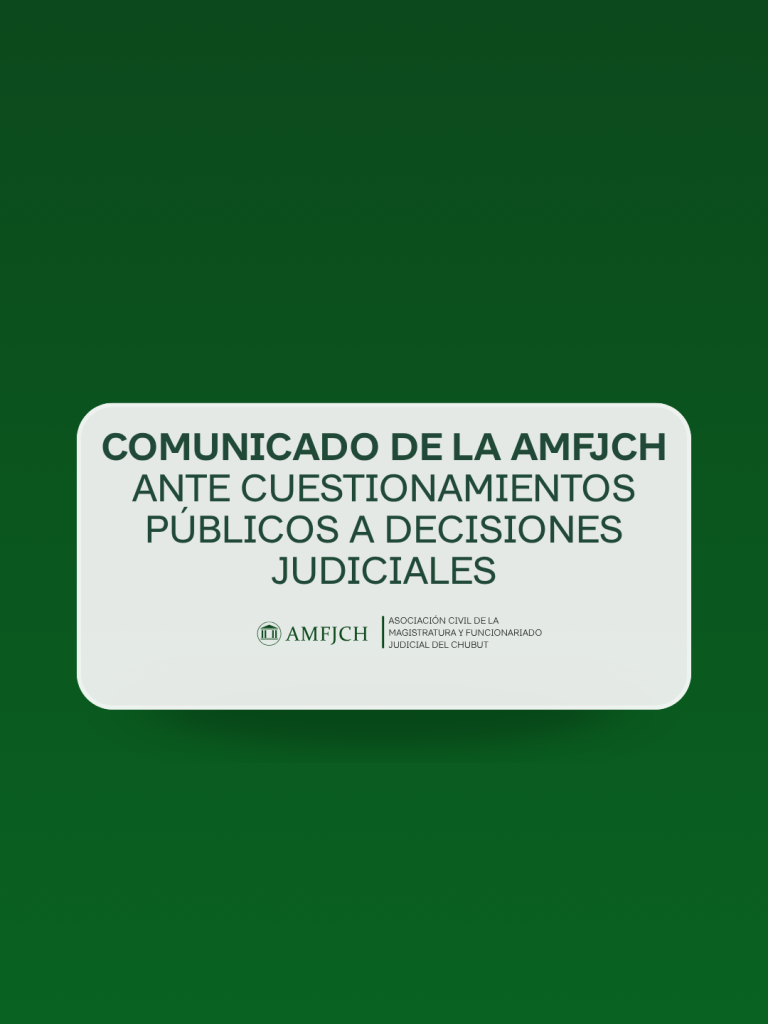 COMUNICADO DE LA AMFJCH